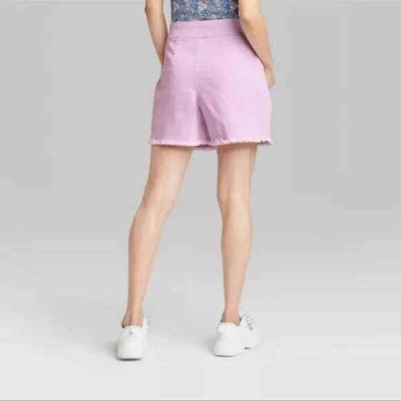 WILD FABLE | Pink Women's High Waisted Shorts AS IS - Picture 2 of 15
